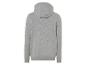 Een grijze hoodie met lange mouwen.