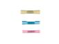 Krimpkousen: beige, blauw en roze.