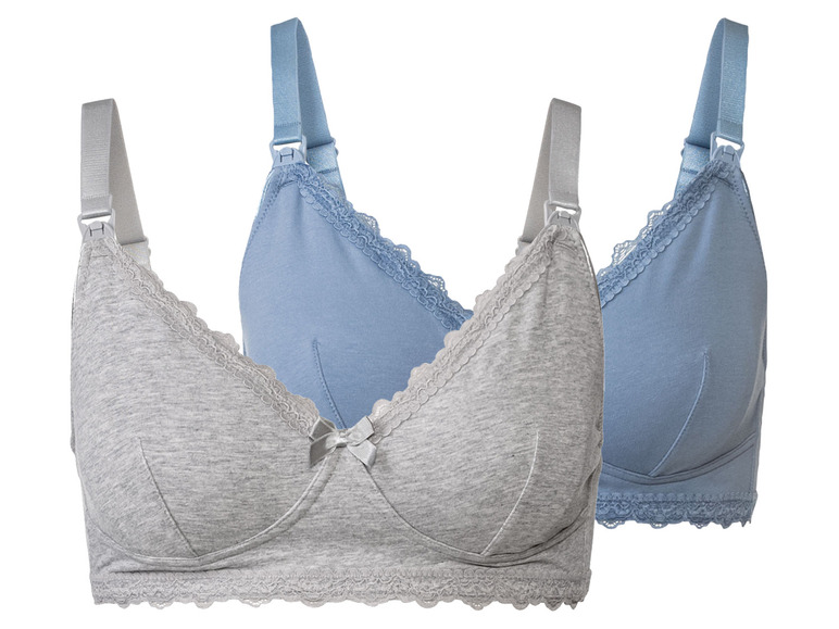 Aller en mode plein écran esmara® Set de 2 soutiens-gorge d'allaitement en un mélange de coton bio - Photo 11