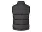 Gilet matelassé noir sans manches.