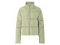 Veste matelassée vert clair à fermeture éclair.