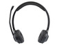 Zwarte draadloze headset met microfoon