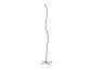 Lampadaire LED moderne au design ondulé avec base en forme de X.
