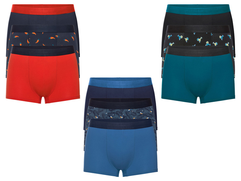 Ga naar volledige schermweergave: LIVERGY® Set van 3 boxershorts van een katoenmix - afbeelding 1