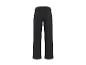 Zwarte dames joggingbroek met elastische tailleband, achteraanzicht.