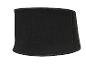 Ceinture de sudation noire en néoprène avec coutures visibles pour le sport.
