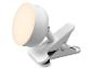 Witte clip-on LED-lamp