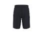 Zwarte sportshorts voor heren, achteraanzicht.