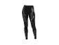 Legging d'entraînement noir à rayures grises