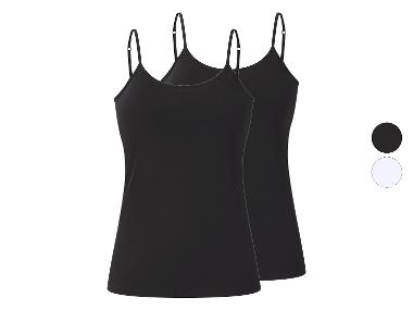 esmara® Tops côtelés pour femmes, 2 pièces