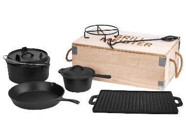 GRILLMEISTER Set Dutch Oven, 7 pièces