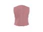 Roze damesvest met een effen achterkant