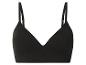 Soutien-gorge noir côtelé