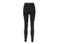 Legging côtelé noir pour femme, vue de dos.