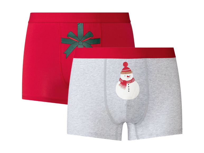 Aller en mode plein écran LIVERGY® Set de 2 boxers de Noël en un mélange de coton - Photo 8