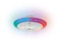 Ronde plafondlamp met geïntegreerde ventilator en kleurrijke LED-verlichting