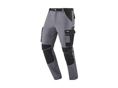 PARKSIDE PERFORMANCE® Flexibele werkbroek met tailleband, met CORDURA®-knieversterking. (grijs, 58)