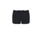 Zwarte boxershort met witte elastische tailleband.