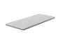 Matelas blanc avec bordure grise et motif ondulé