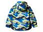 Kinderregenjas met blauw en groen camouflagepatroon