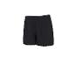 Zwarte damesshort met geschulpte zoom
