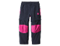 Vêtements pour enfants : Pantalon bleu marine avec des détails roses.