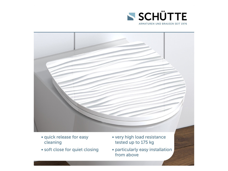 Ga naar volledige schermweergave: Schütte WC-zitting hoogglans met soft-close-mechanisme en snelsluiting - afbeelding 53