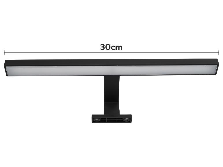 Zwarte 30 cm lange LED wandlamp