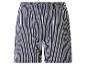 Shorts homme rayés noir et blanc avec taille élastique.