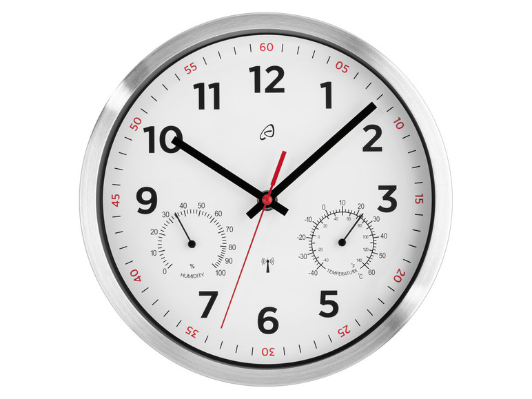 Ga naar volledige schermweergave: AURIOL® Radiogestuurde wandklok, Ø 25 cm - afbeelding 8