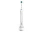 Een elektrische tandenborstel van Oral-B Braun op een oplaadstation.
