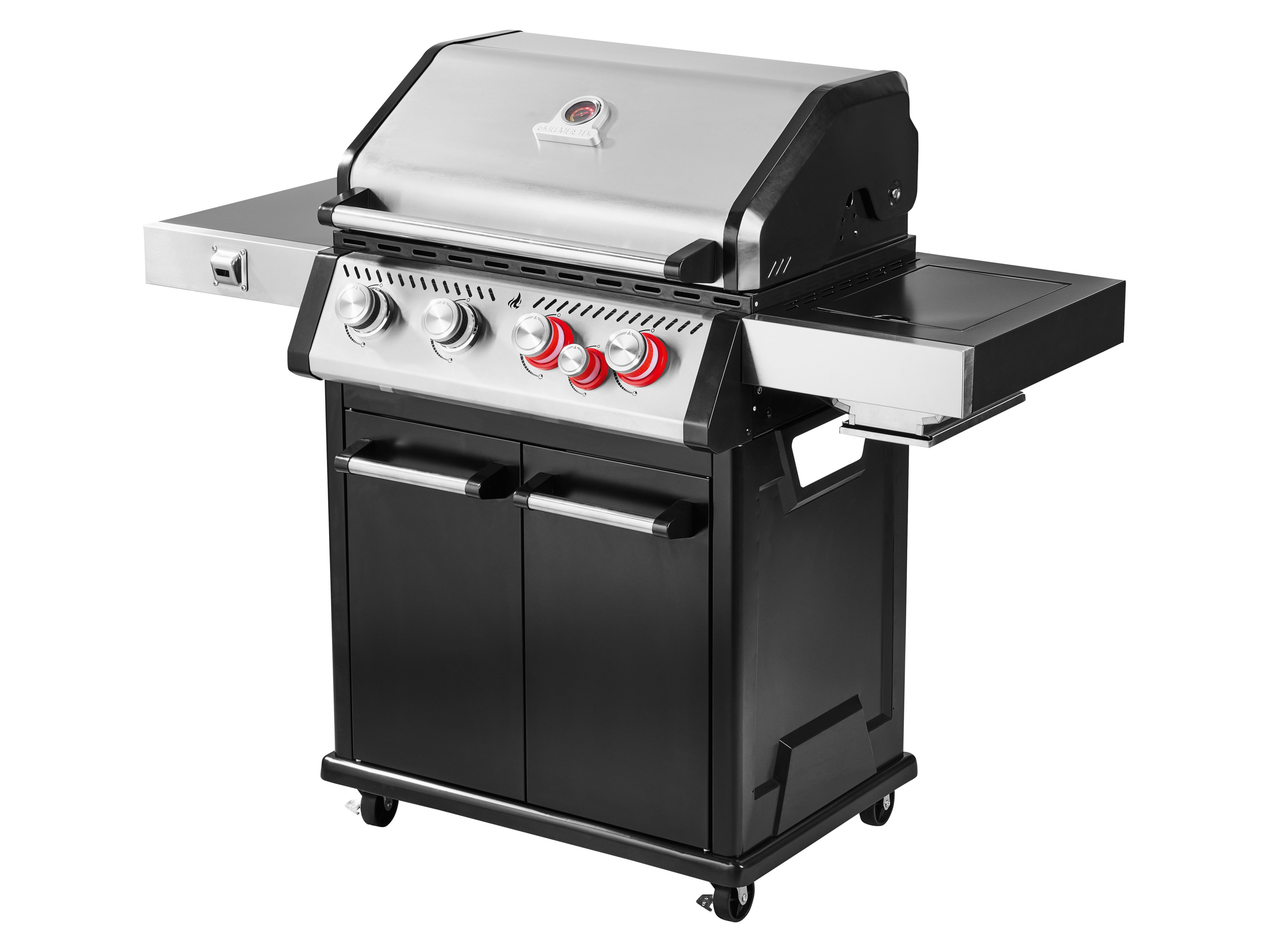 Gas bbq 4+1 branders GRILLMEISTER