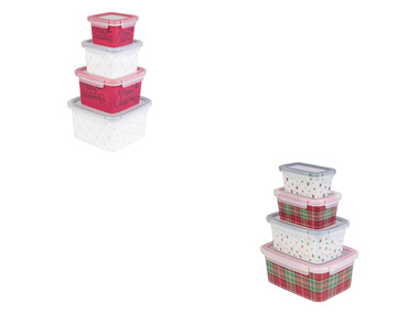 Set de boîtes de conservation alimentaire, 4 pièces LIVARNO home