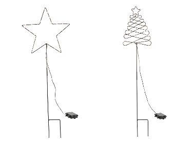 LIVARNO® Piquet décoratif de jardin de Noël LED