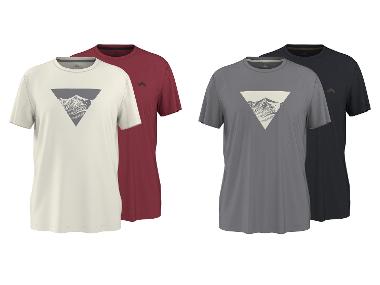 CRIVIT T-shirt de sport pour hommes, protection UV 50+, 2 pièces