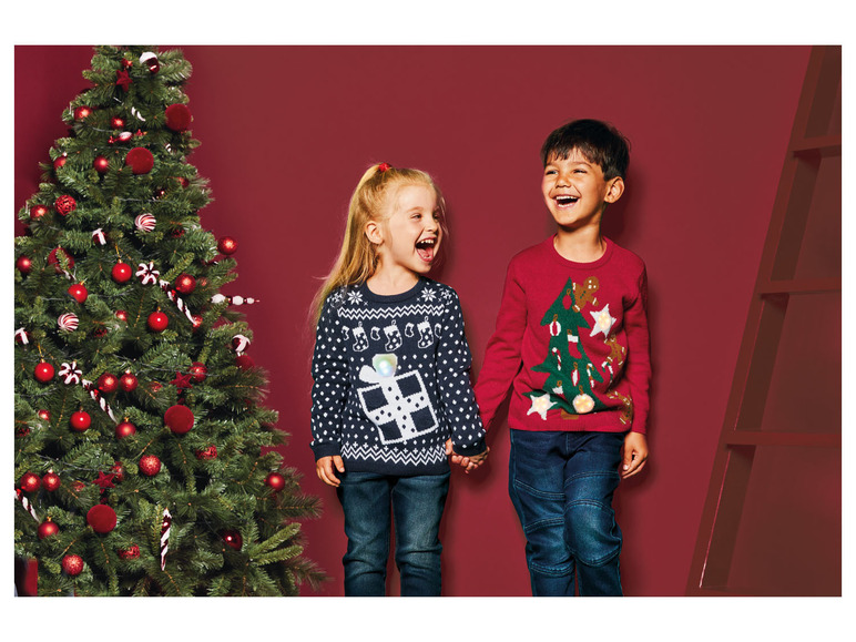 Aller en mode plein écran lupilu® Pull de Noël avec lumières LED ou son - Photo 10