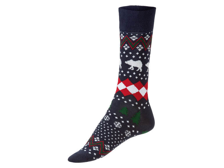 Aller en mode plein écran LIVERGY® Set de 3 paires de chaussettes de Noël en un mélange de coton - Photo 10
