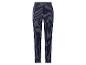 Donkerblauwe gestreepte broek met witte strepen