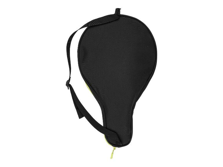 Sac de raquette noir avec bandoulière.