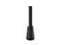 Zwarte LED-tafellamp met conische voet