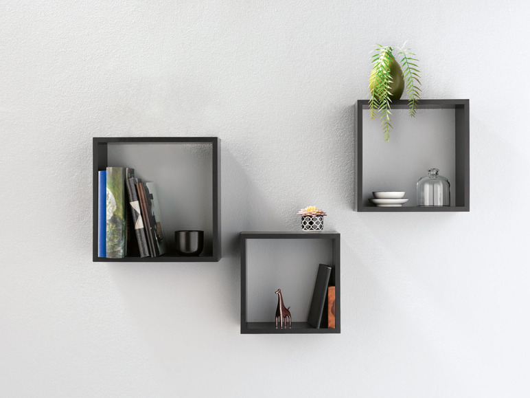 Ga naar volledige schermweergave: LIVARNO home Wandplanken, set van 3 - afbeelding 6