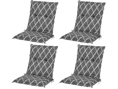 LIVARNO HOME Lot de 4 coussins pour chaise de jardin, 100 x 50 cm