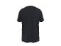 T-shirt noir à manches courtes, vue de dos.