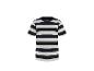 T-shirt met korte mouwen en witte en marineblauwe strepen