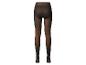 Collants noirs transparents taille haute sur fond blanc