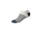 Chaussette de cheville en blanc, gris, noir et bleu