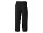Zwarte, losse sportbroek met elastische tailleband.