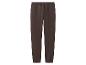 Pantalon de jogging marron foncé avec taille élastique et chevilles resserrées.