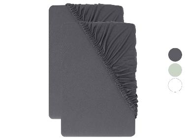 LIVARNO® Drap-housse en jersey, 2 pièces, 140-160 x 200 cm