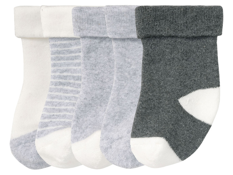 Ga naar volledige schermweergave: lupilu® Set van 5 paar sokken voor baby's - afbeelding 3